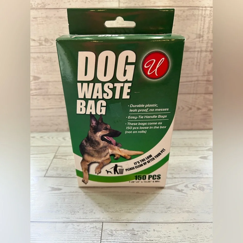 U Brand Dog Waste Bags / Doggy Doo Bags - 150 PCS LARGE BAGS not on a roll.